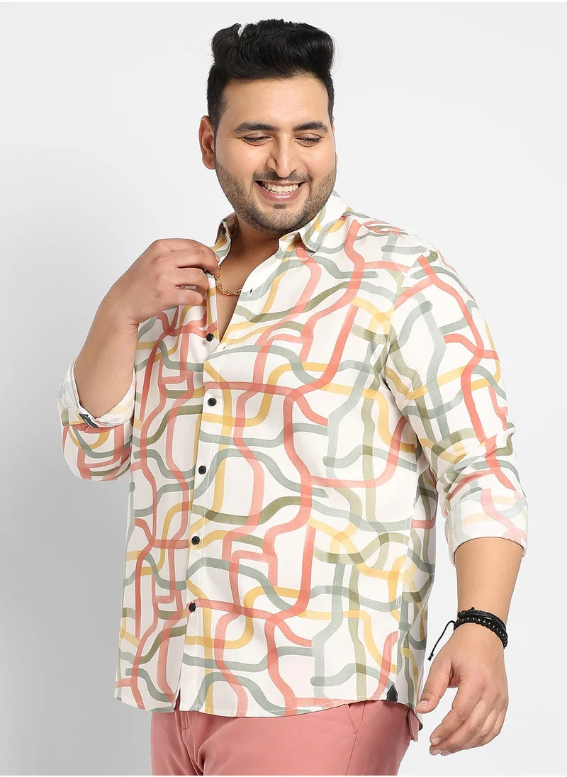 Instafab Plus Instafab Plus Flowing Vines Shirt
