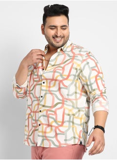 Instafab Plus Instafab Plus Flowing Vines Shirt  - Image 3