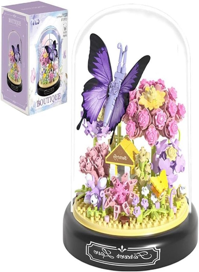 apcute 582 PCS Micro Brick Flower Butterfly Bouquet Building Sets, Animals Botanical Collection Blocks Model for Adult Toys,Home Decor and Office Art Creative Gift Women, Mom,Girl - Valentine’s Day Gift - Image 1