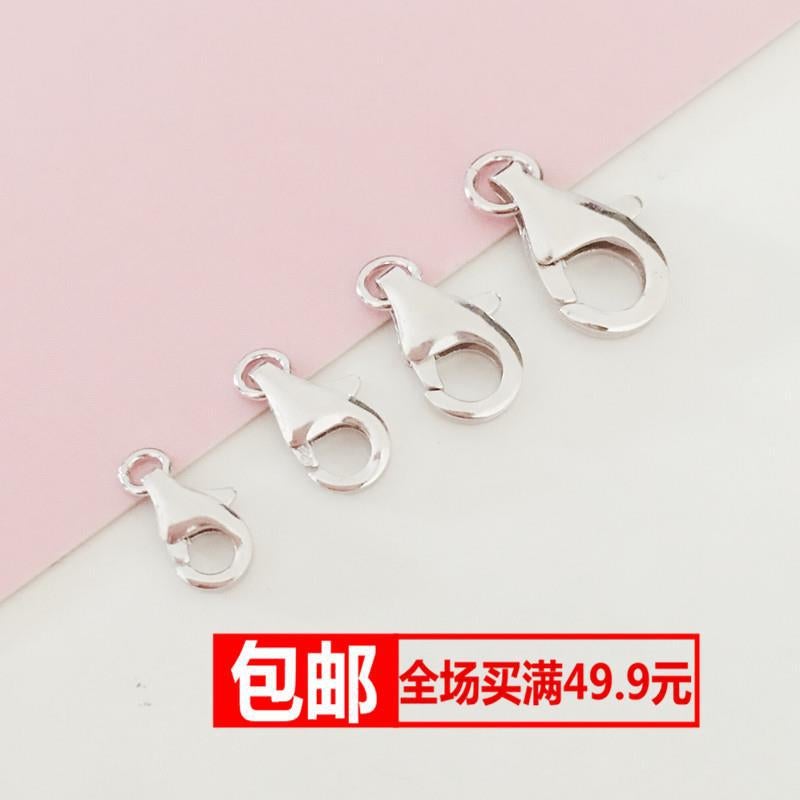 925 Sterling Silver Lobster Buckle Pearl Necklace Bracelet Buckle Connector Diy Jewelry Accessories Spring Buckle Pendant Water Drop Buckle - Image 2