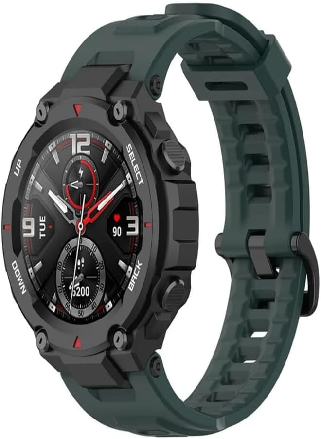 Next Next store Compatible with Amazfit T-Rex Band Soft Silicone Wristbands Replacement Strap Sport Band Smart Watch Accessories with Installation Tools Silicone