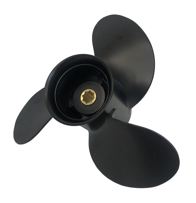 Boat Engine Propeller 9 x 9 for Mercury 615HP 48828156A12 Aluminium Alloy Outboard Propeller 8 Spline Tooth 212 Gearcase 3 Blade