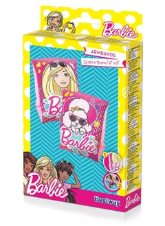 Bestway 93203-Barbie Printed Inflatable Swimming Armbands 23x15cm/9"x6", Pink  - Image 4