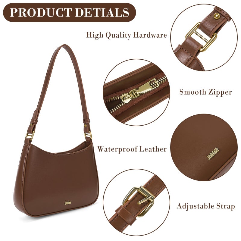 Vintage French underarm bag made of PU leather - Image 3