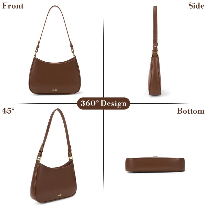 Vintage French underarm bag made of PU leather - Image 2