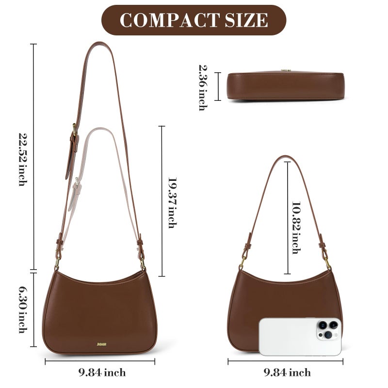 Vintage French underarm bag made of PU leather - Image 5