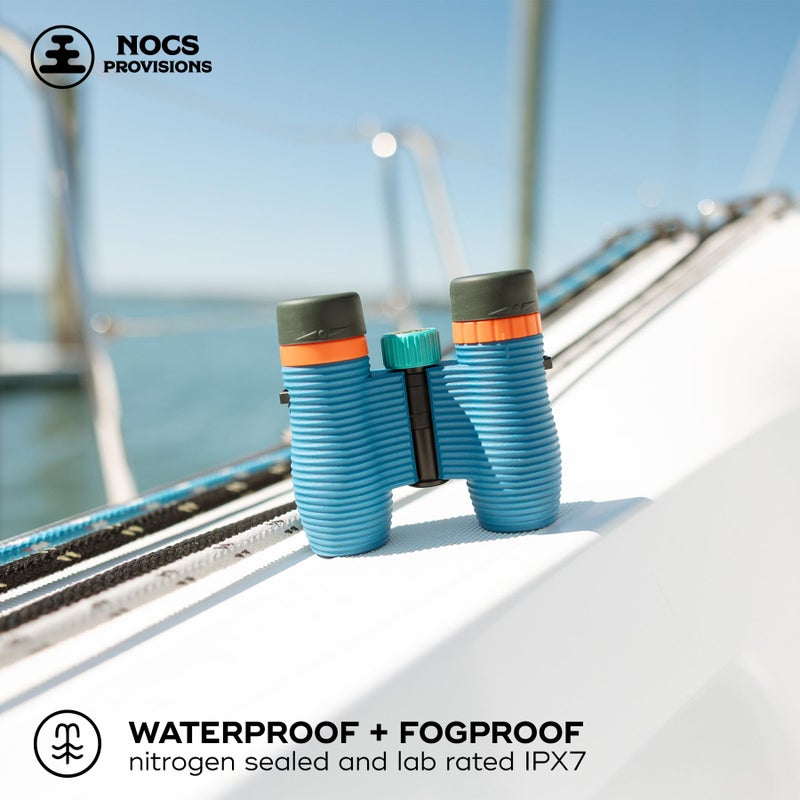 Nocs Provisions Standard Issue 8x25 Waterproof Binoculars, 8X Magnification, Bak4 Prism, Wide View Multi-Coated Lenses for Bird Watching, Hiking & Backpacking - Cobalt Blue II - Image 4