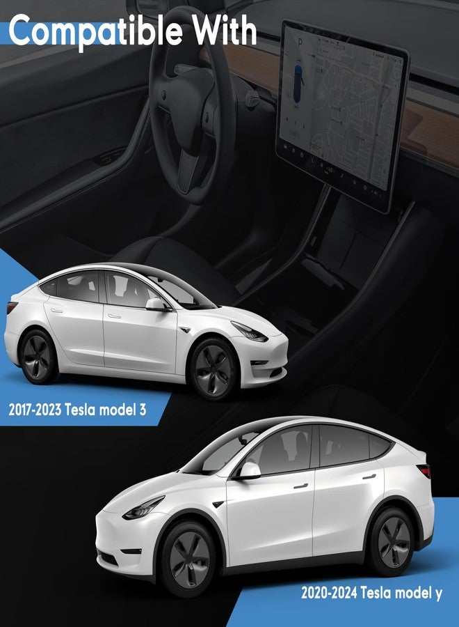 Bopowo No Drill Front License Plate Frame for 2020-2024 Tesla Model Y,2017-2023 Tesla Model 3 with Safety Design, No Adhesives License Holder - Image 2