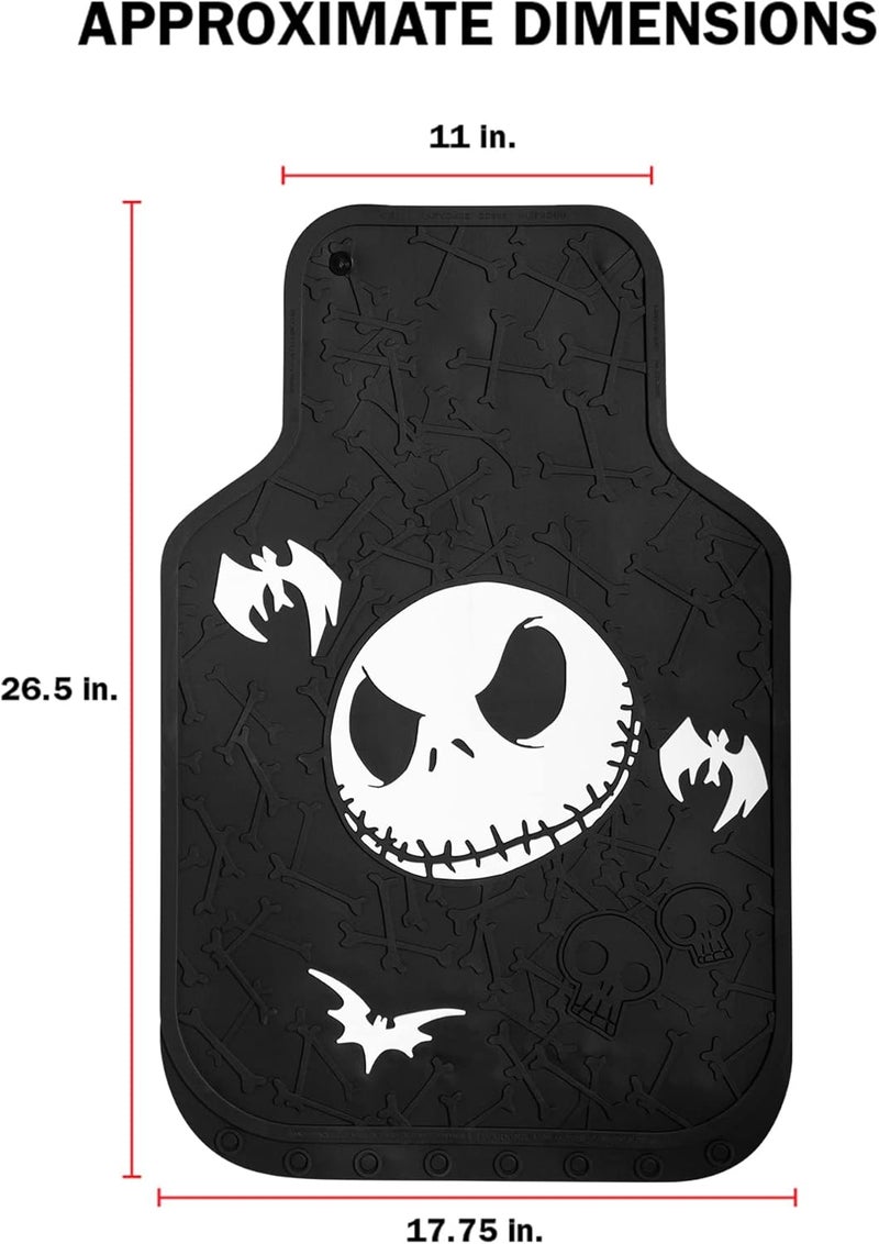 Plasticolor Disney Nightmare Before Christmas Bones Design Front Floor Mat - Image 4