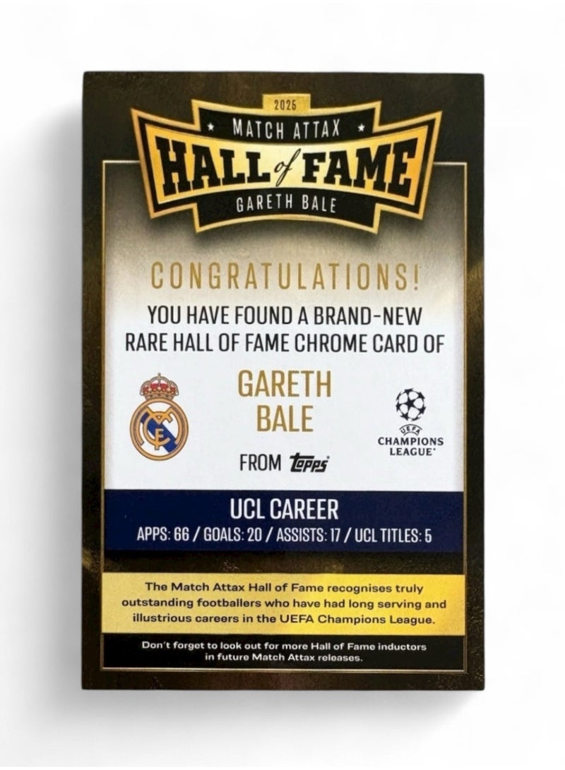 Topps Match Attax 25/26 - Hall of Fame Gareth Bale + 40 Bonus Cards - Image 4