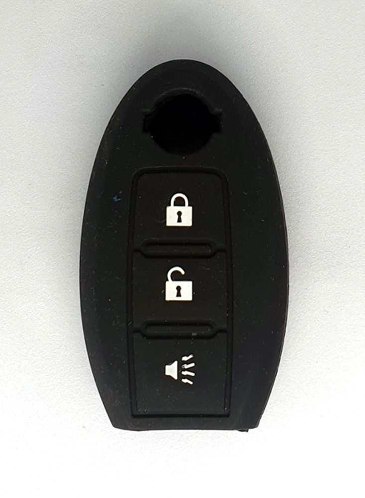 Service Zone غطاء مفتاح سيارة سيليكون 3 أزرار لنيسان - Image 1