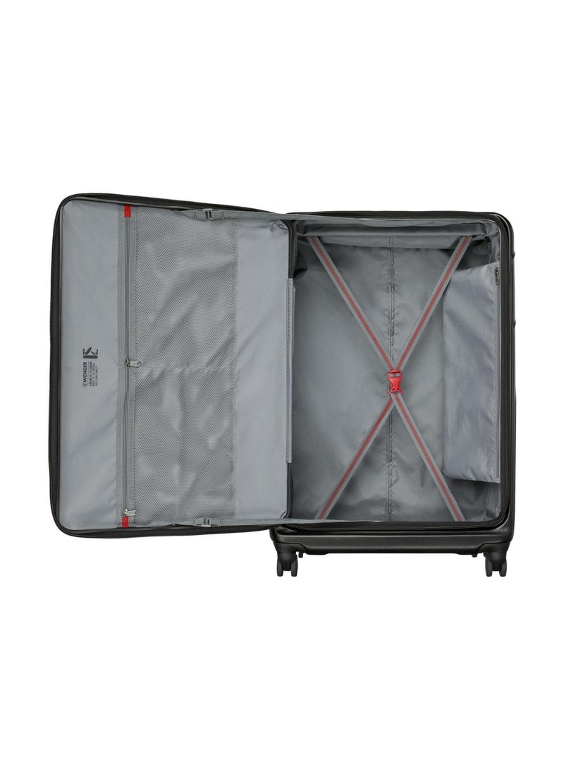 Wenger Amplix Hardside Expandable 83cm Check-In Luggage Trolley Black- 653329 - Image 3