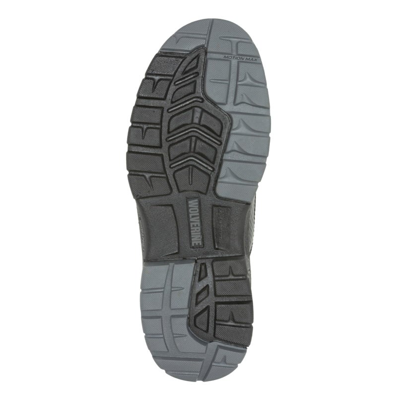 Wolverine Men'sOverpass 6" Mid Composite Toe Waterproof Work Boot, Black/Grey, 8.5 Medium - Image 5