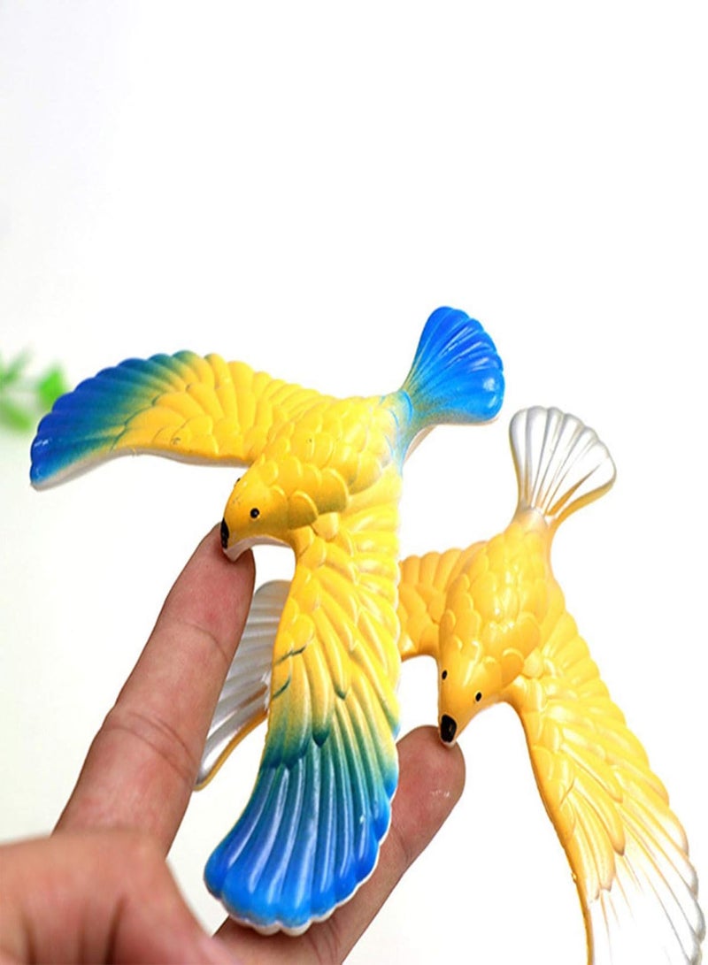 Balancing Bird, Balancing Eagle Birds with Pyramid Combination, Physical Science Office Desktop Balance Eagle for Finger, Adults Home Office Novelty Toy for Children Decompression Gift Kids