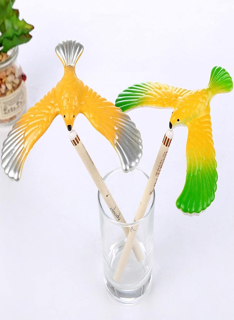 Balancing Bird, Balancing Eagle Birds with Pyramid Combination, Physical Science Office Desktop Balance Eagle for Finger, Adults Home Office Novelty Toy for Children Decompression Gift Kids