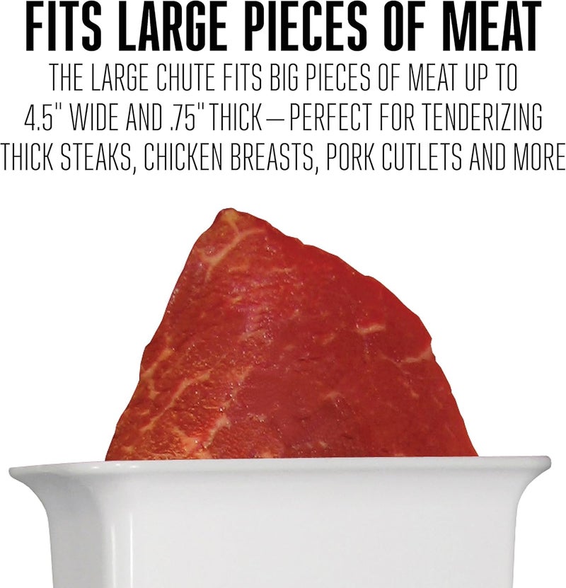 Weston Manual Cuber/Tenderizer - Heavy Duty Meat Tenderizer with Food Safe Coating, White - Image 4