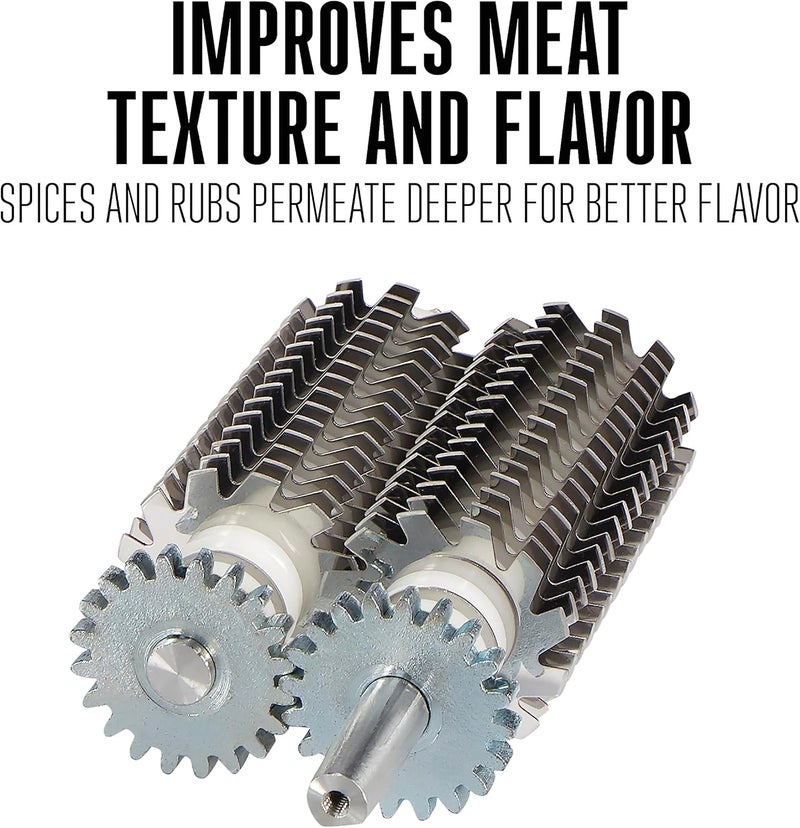 Weston Manual Cuber/Tenderizer - Heavy Duty Meat Tenderizer with Food Safe Coating, White - Image 3