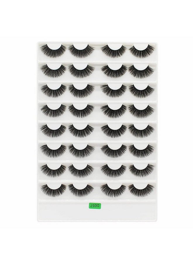Vayator 16 Pairs 17Mm Mink Eyelashes 3D Natural False Eyelashes Mink Lashes Soft Eyelash Extension Makeup Kit (D057)  - Image 2