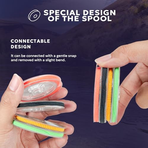 SF Clear Fluorocarbon Fly Fishing Tippet Line with Holder Leaders and Tippets-3 Pcs 3X, 4X, 5X - Image 4