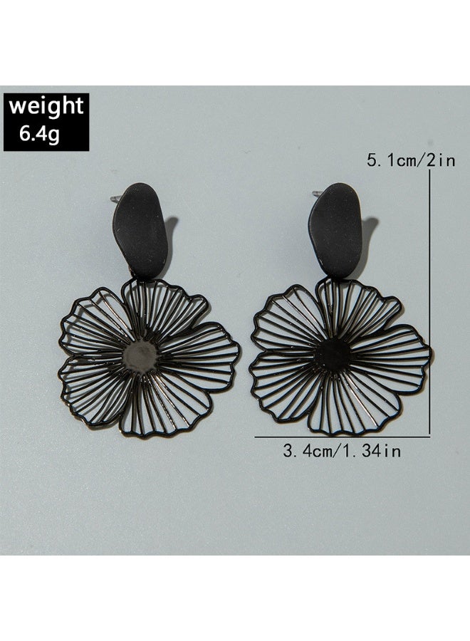 Ucanbe Ginkgo Leaf Fringe Earrings – Vintage Natural Style Designer Ear Accessories - Image 3