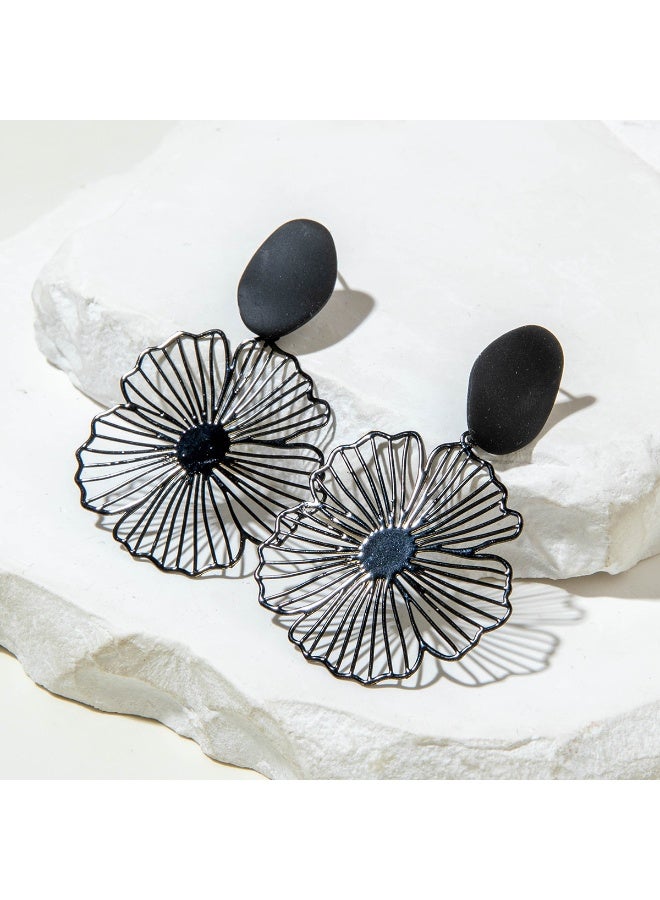Ucanbe Ginkgo Leaf Fringe Earrings – Vintage Natural Style Designer Ear Accessories - Image 2