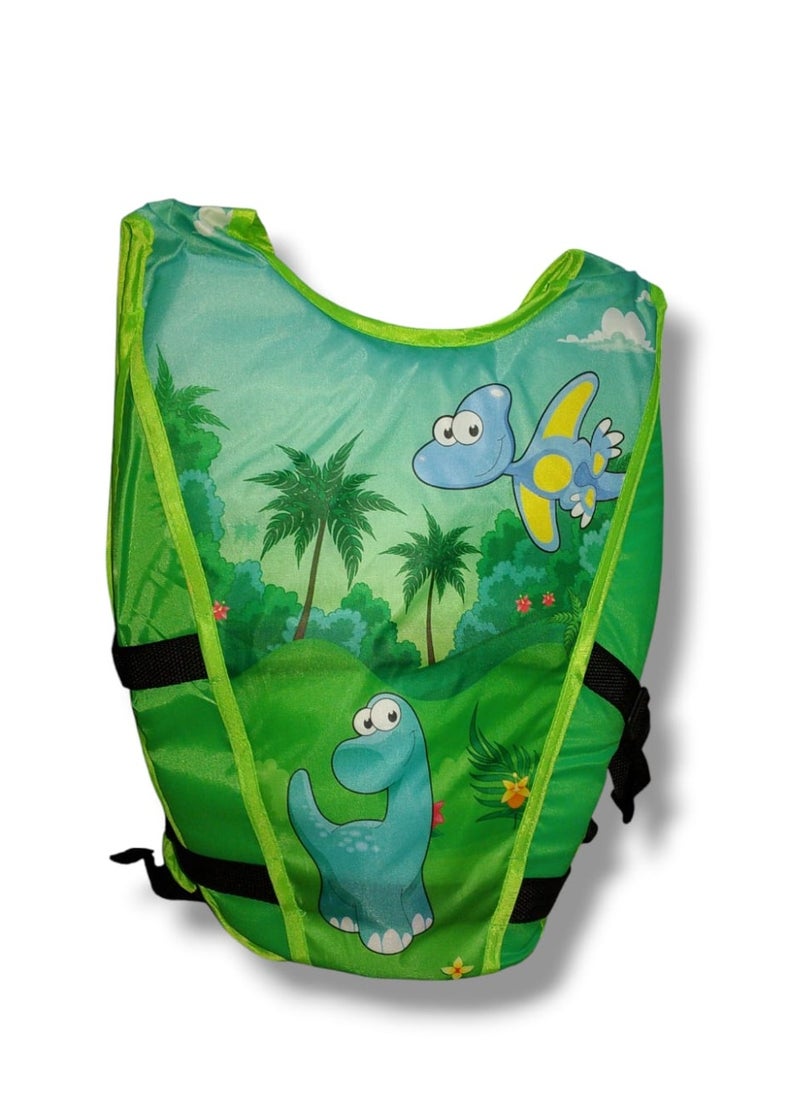Generic Dinosaur Kids 3D Life Vest Jacket for Swimming – Ages 4 to 8 – High Quality & Safe Floatation Aid for Summer  - Image 2
