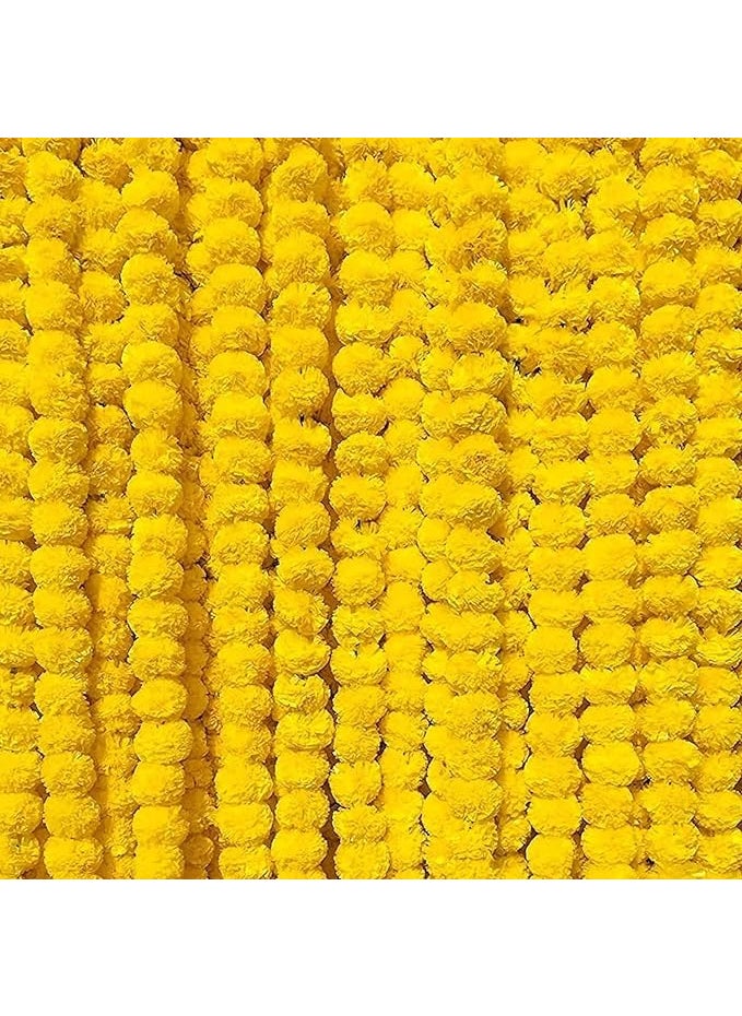 SP SELLPLUS - Sellplus Backdrop Setup for Mehndi haldi Marrige Pooja ganpati Home Decoration Combo of Marigold Strings Set 12 - Image 1