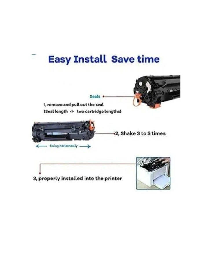 Terabyte خرطوشة حبر متوافقة CF400A 201A CF400A CF401A CF402A CF403A متوافقة مع LaserJet Pro M252 MFP M277 MF632Cdw (201A / CF400A / CF401A / CF402A / CF403A) - Image 2