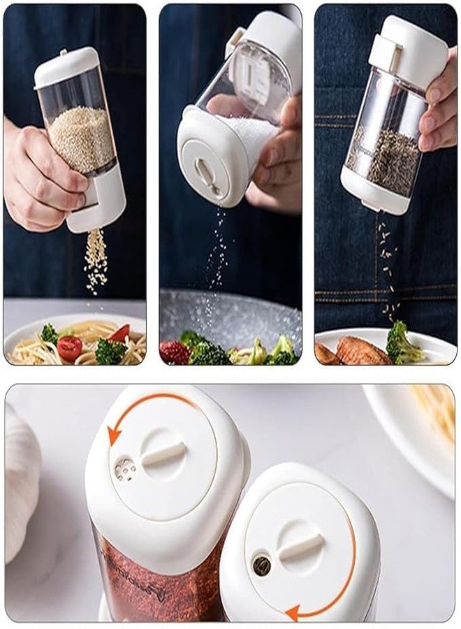 TUPERMAR Spice Shaker Press Type Salt Control Bottle Spice Bottles Kitchen Household Sealed Moisture Proof Metering Pepper Tank Seasoning Bottle Rotary Seal Salt Tank for Sugar Salt Pepper(1 pc) - Image 4