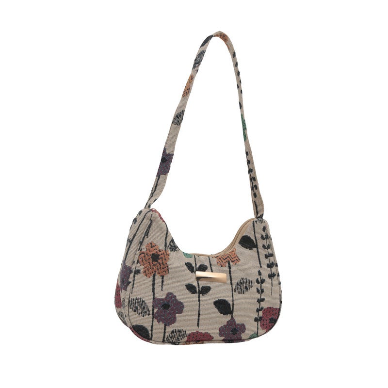 Underarm Bag For Women Trendy Autum Cute Strawberry Small Square Bag Literary Shoulder Bag Casual Crossbody Bag - Image 1