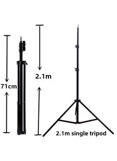 General HT-18R Arm Lamp Live Bracket Fill Light Lamp Short Video Lighting Lamp Anchor Beauty LED Lamp Holder-Color:2.1 M Bracket  - Image 1