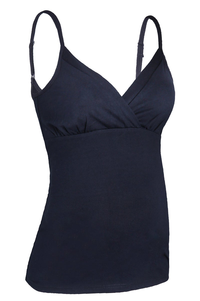 SUIEK Nursing Tops Tank Shirt Cami Sleep Bra for Maternity and Breastfeeding 3PCS/Pack (Large) - Image 3