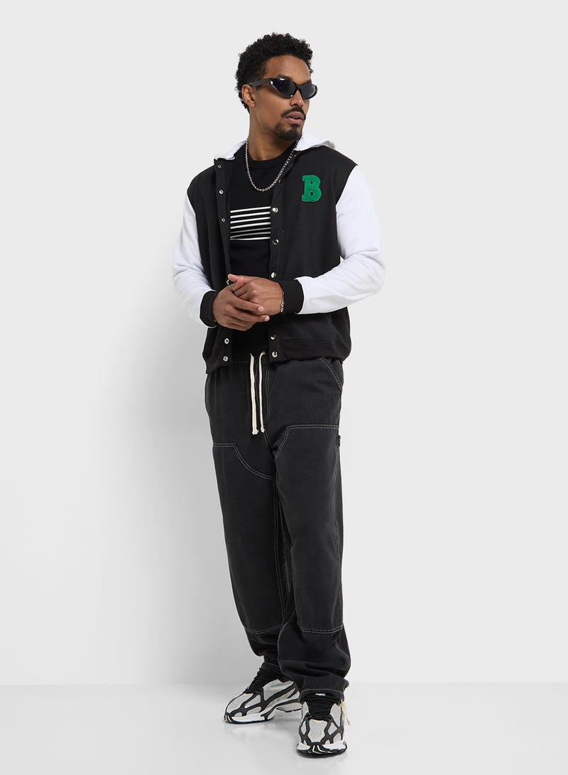 Seventy Five Hooded Varsity Jacket  - Image 4
