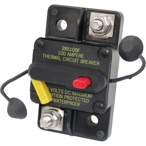 Blue Sea Systems 7186 285 Series Thermal Circuit Breakers, Surface Mount, 48V DC, 80A - Image 3
