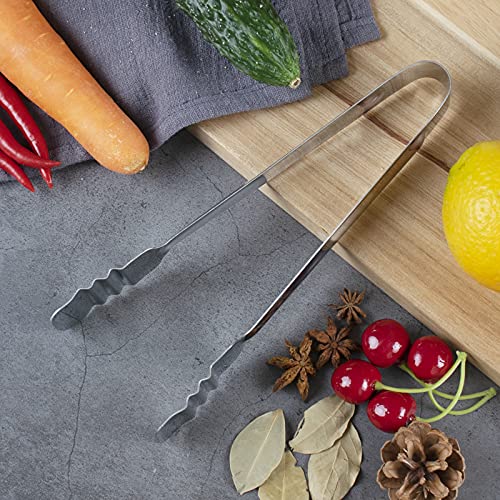 KitchenFest® Cake Tong, Chapati Tong, Paratha Tong, and Salad Serving Food Tong | Stainless Steel | 11 Inch - Image 5