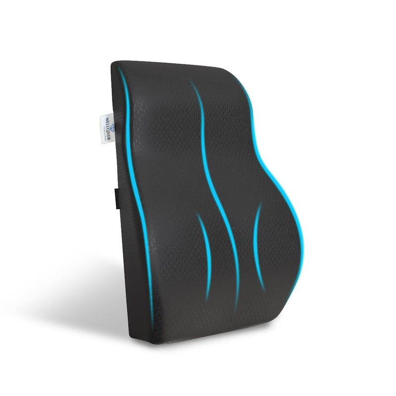 WELLGIVER WELLGIVER Back Support for Office Chair 2 Years Warranty Memory Foam Car Seat Back Support Orthopedic Lumbar Support Back Pain Relief Back Pillow for Sitting185 x 155 x 45 Inch