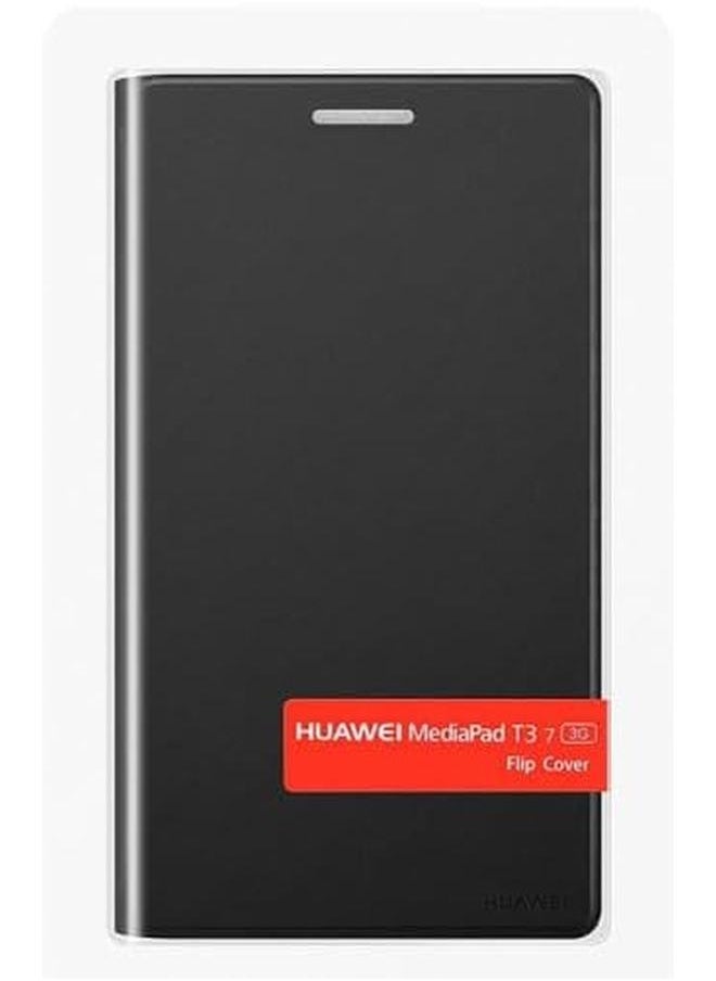 Generic - Huawei Flip Cover Tablet Case For Huawei Mediapad T3 7.0 Black - Image 1