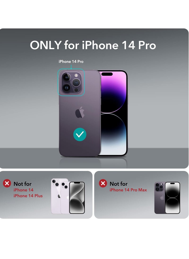 iPhone 14 Pro Case 6.1 Inch with 2Pack Screen Protector Soft Liquid Silicone Cover - Slim Fit Camera Protective Phone Case for Apple iPhone 14 Pro
