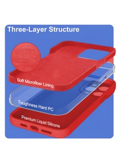 Houmt iPhone 14 Pro Case 6.1 Inch with 2Pack Screen Protector Soft Liquid Silicone Cover - Slim Fit Camera Protective Phone Case for Apple iPhone 14 Pro  - Image 5