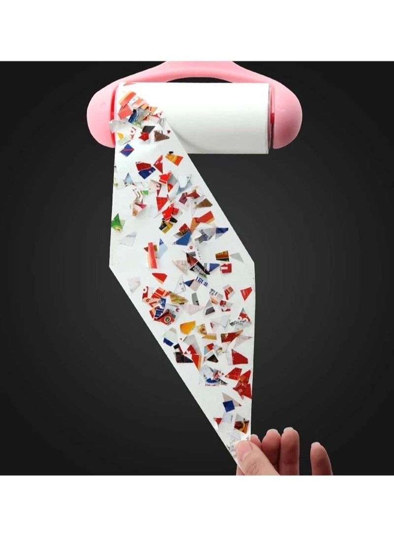 AROAQ Lint Roller for Clothes And Pet Hair Remover 300 Extra Sticky Sheets 1 Roller 5 Refills - Image 2