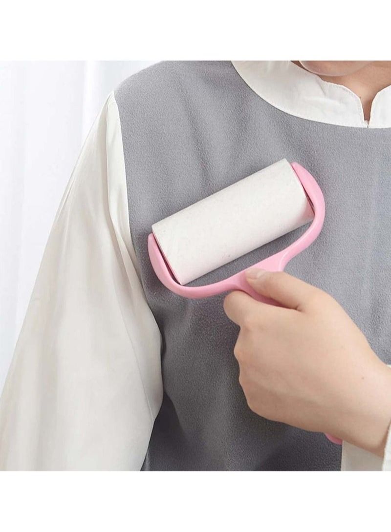AROAQ Lint Roller for Clothes And Pet Hair Remover 300 Extra Sticky Sheets 1 Roller 5 Refills - Image 3