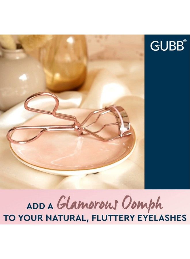 GUBB Eyelash Curler For Women ; Creates Eyeopening & Lifted Lashes ; Longlasting Lash Curls For All Eye Shapes ; Get Perfect Curl In 5 Seconds Rose Gold - Image 3