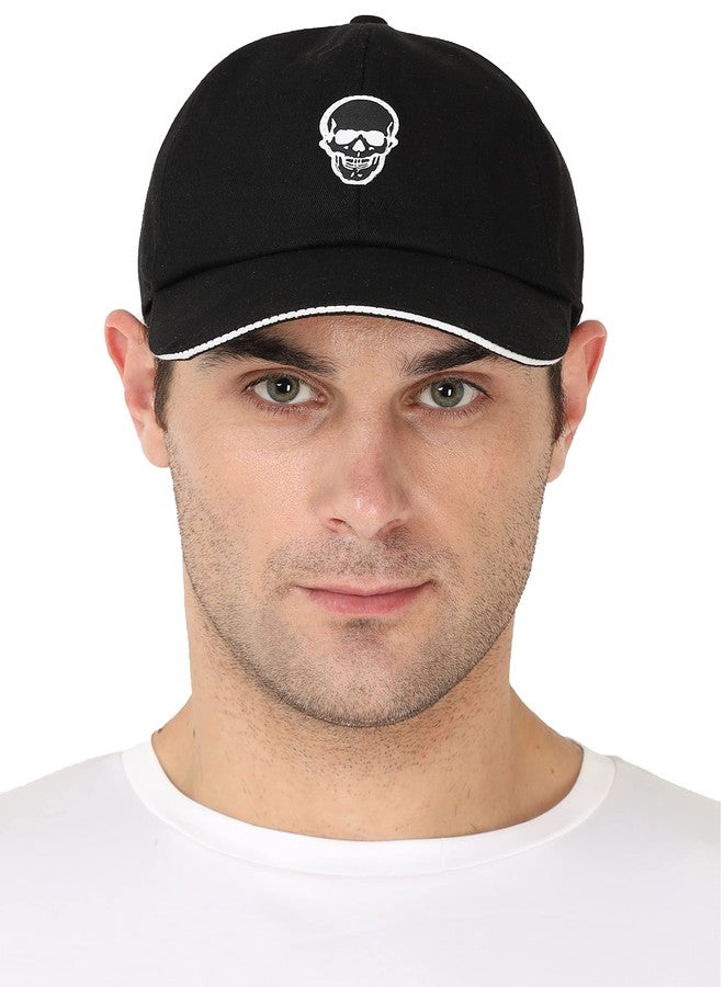 FabSeasons Original Classic Profile 100% Cotton Cap for Men Women Baseball Cap Hat Adjustable Skull Plain Cap Black - Image 3