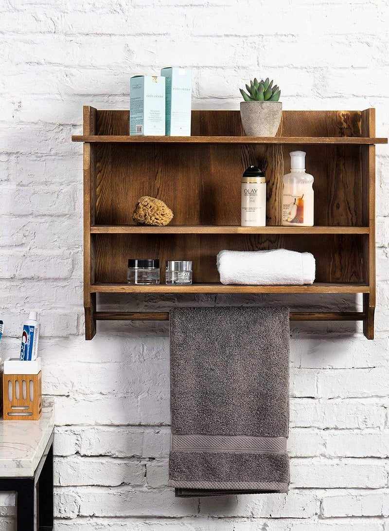 منظم خشب معلق – خامة عالية الجودة – متعدد الاستخدامات للمطبخ والحمام والغرف-Bu - Image 1