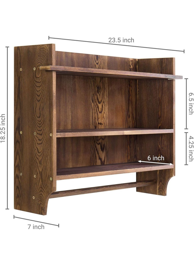 منظم خشب معلق – خامة عالية الجودة – متعدد الاستخدامات للمطبخ والحمام والغرف-Bu - Image 5