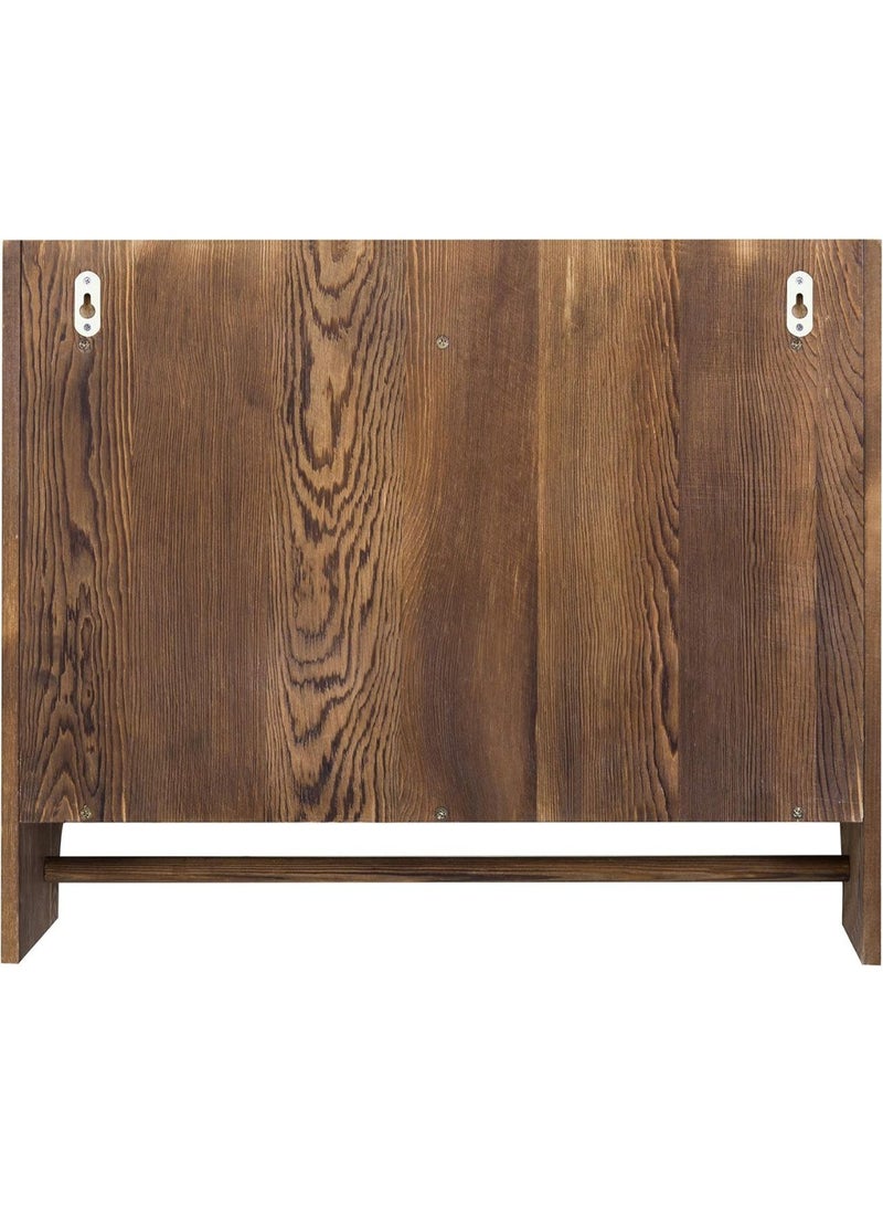 منظم خشب معلق – خامة عالية الجودة – متعدد الاستخدامات للمطبخ والحمام والغرف-Bu - Image 4