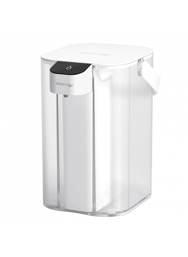Waterdrop Waterdrop Alkaline Electric Water Filter Pitcher, Dispenser, NSF/ANSI 42, 200-Gallon, 5X Times Long-Life Countertop Water Filter System, Reduce PFOA/PFOS, Chlorine, Lead, 15-Cup, White, with 1 Filter - Image 1
