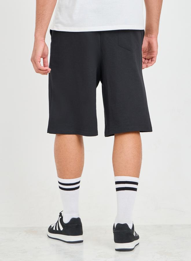 Styli Eco Earth Slogan Printed Oversized Athleisure Terry Shorts - Image 4