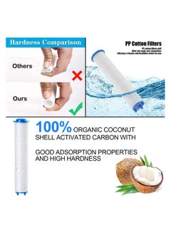 HaHaHai 10PCS PP Cotton Filter Cartridge, High Pressure Handheld Shower Head PP Cotton Filter, Replacement for Handheld Detachable Filtration Shower Head (11.5cm Length)  - Image 4