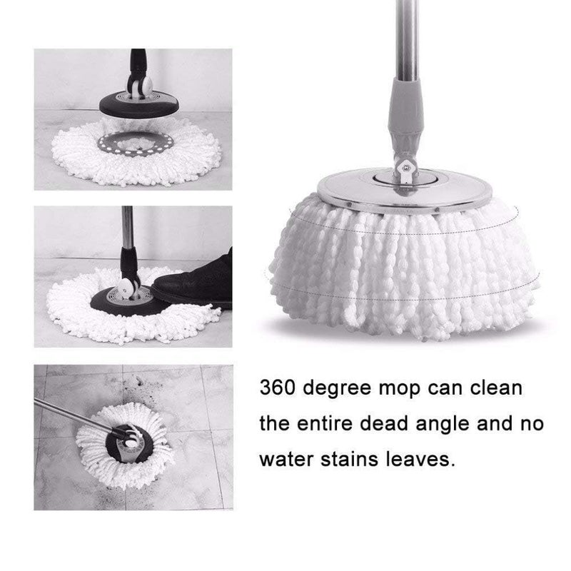 Naivete Microfiber Mop Head Refill Set White (Mop Set of 4, 20cm x 20cm x 5cm) - Image 4